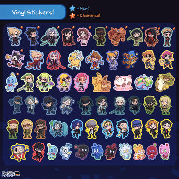 Vinyl Stickers $3 | 5 for $12