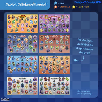 Smash Sticker Sheets | $12, 2 for $20