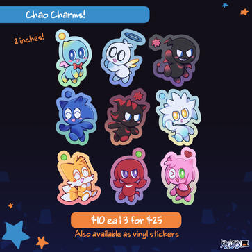 Chao Charms $10 | 3 for $25