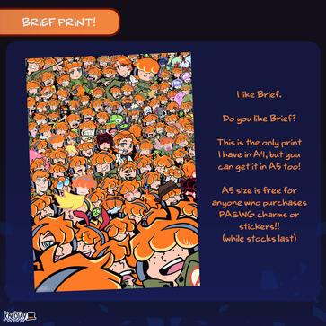 Brief Print - A4 = $12, A5 = $8