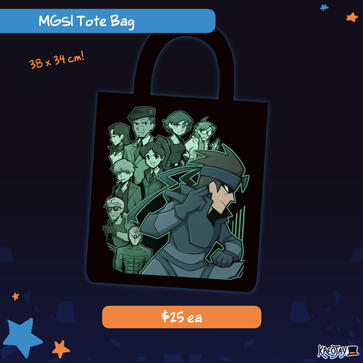 MGS Tote Bag $25